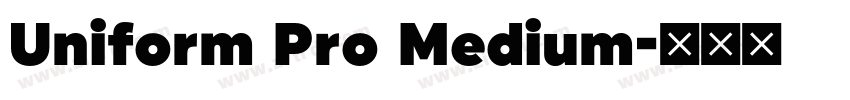Uniform Pro Medium字体转换 Uniform Pro Medium字体转换